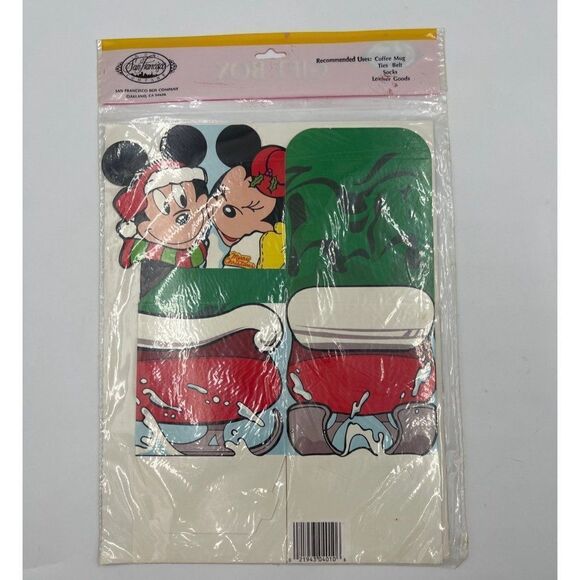 Vintage Disney Mickey Mouse Gift Box Set Of 2 Pop Up Christmas San Francisco - Picture 3 of 6